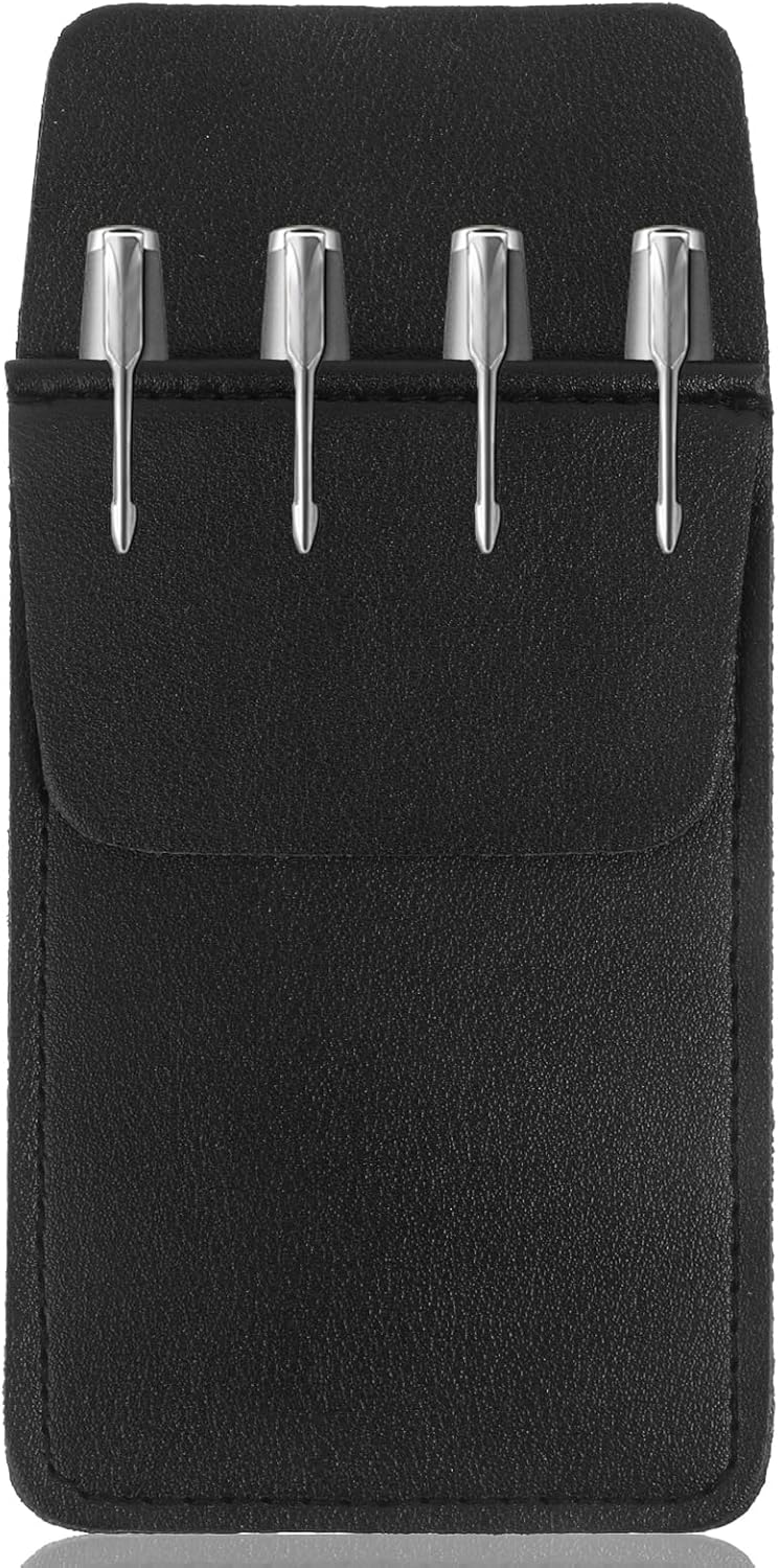 Aeaocvo Pocket Protector, PU Leather Pocket Organizer, Pocket Pouch for Men Pocket Shirt Lab Coat for School Office Hospital Supplies - Image 1